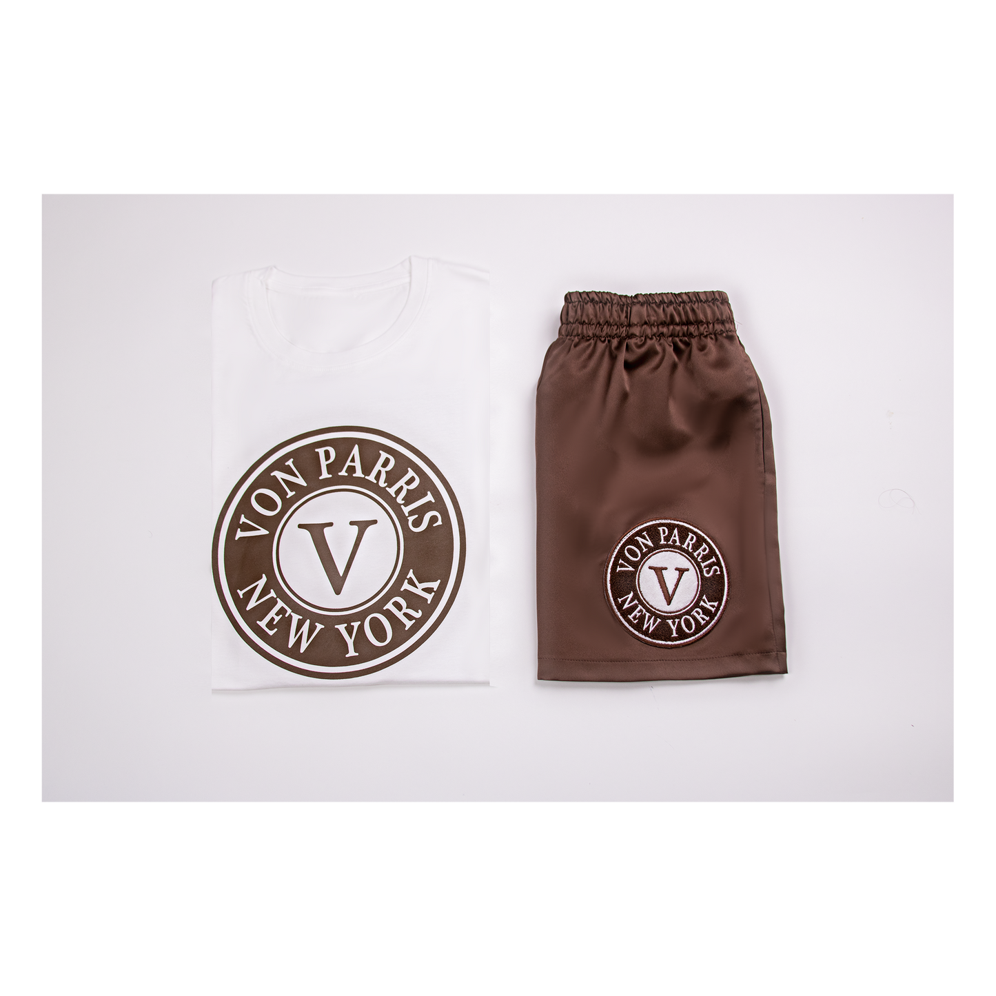Satin Shorts (Brown)