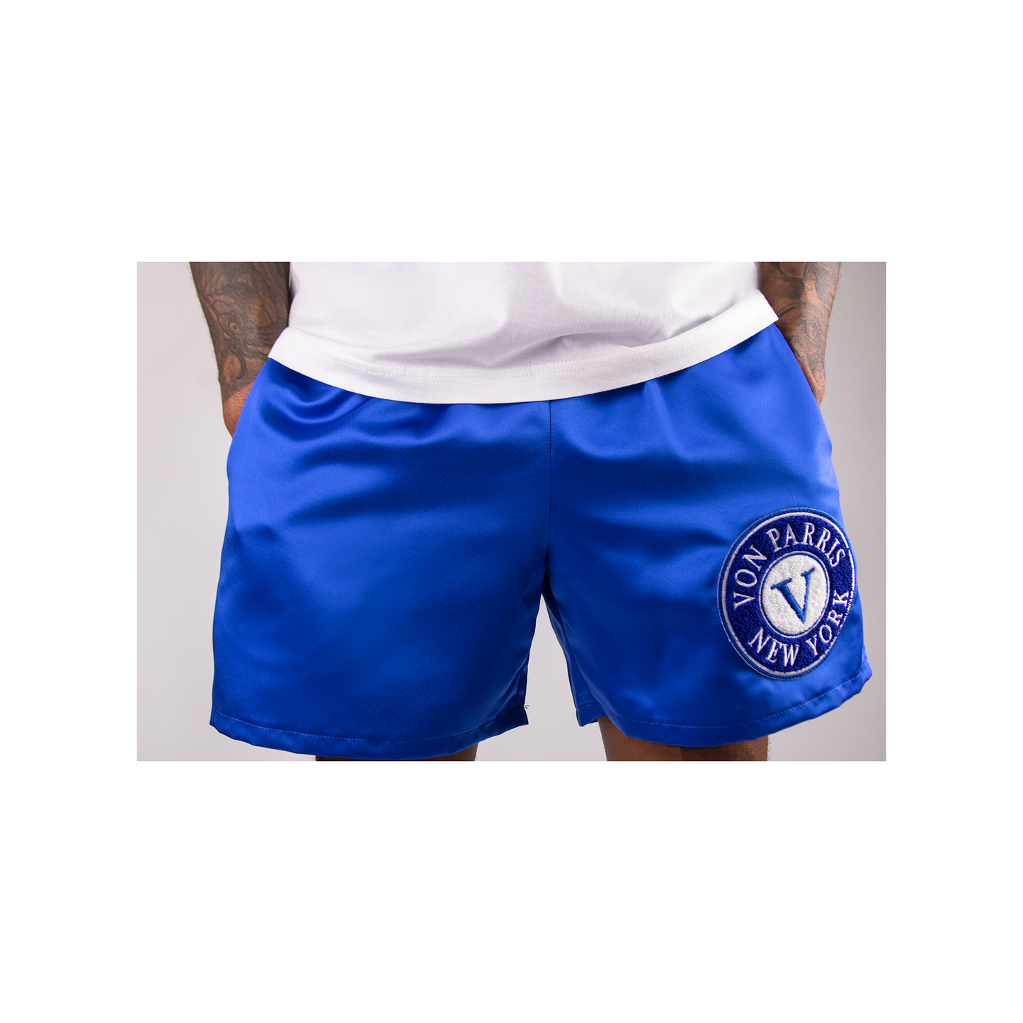 Satin Shorts (Royal Blue)