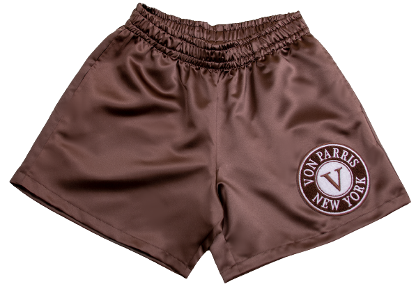 Satin Shorts (Brown)
