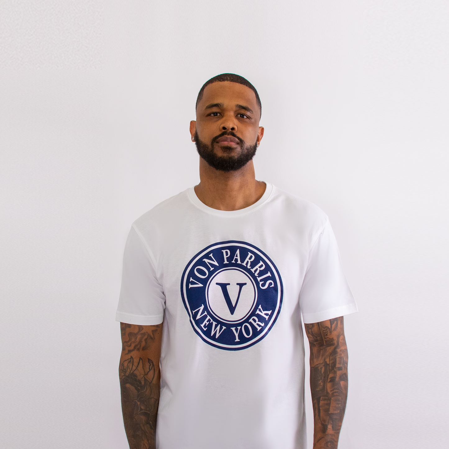 Von Parris Logo T-Shirt (Navy Blue)