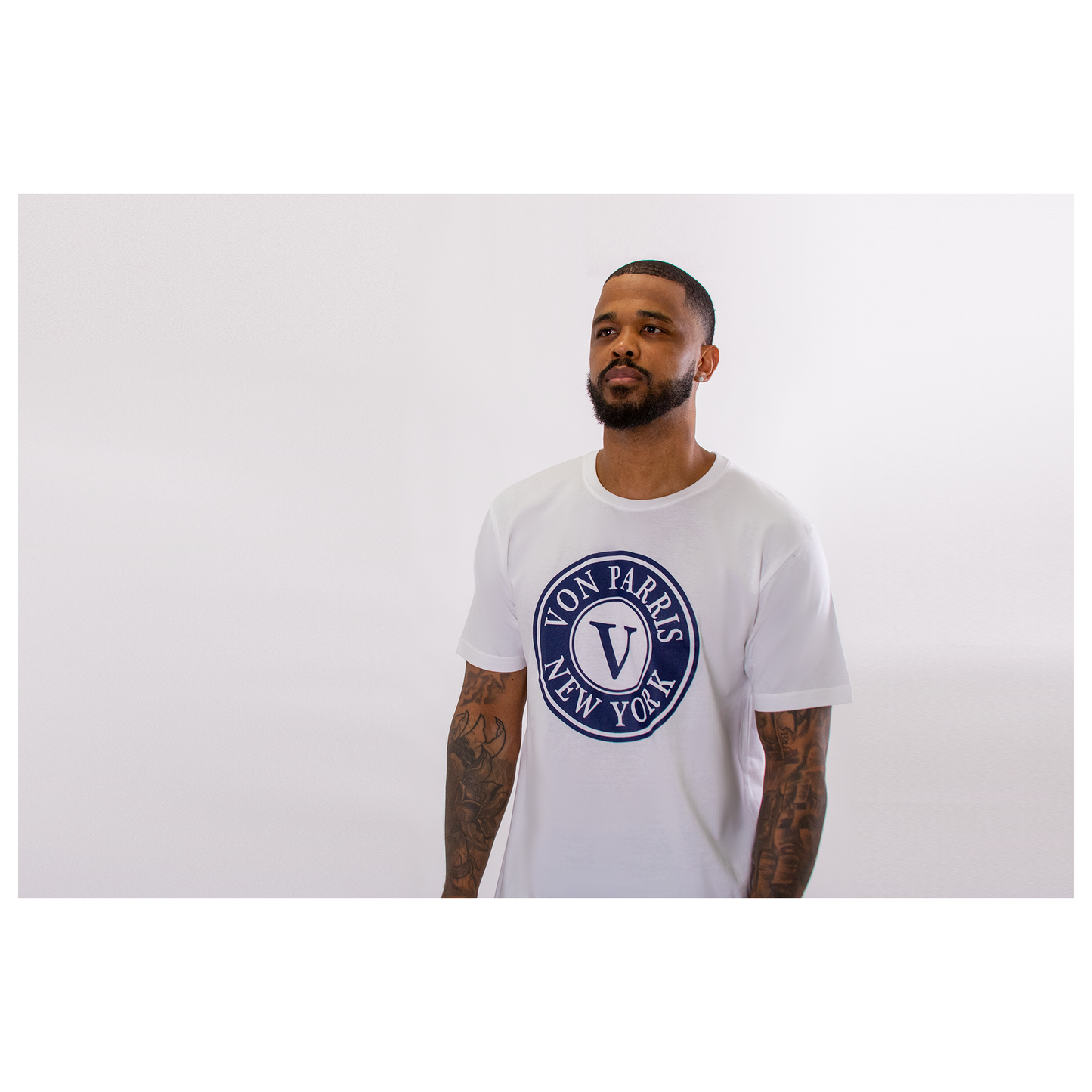 Von Parris Logo T-Shirt (Navy Blue)