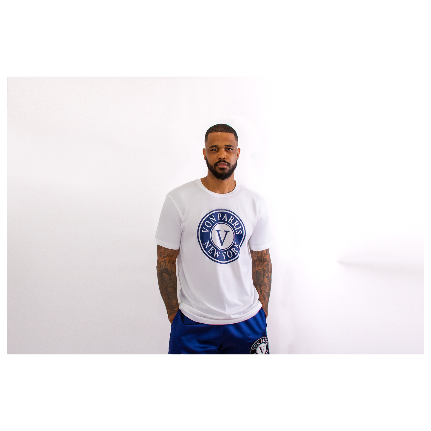 Von Parris Logo T-Shirt (Navy Blue)
