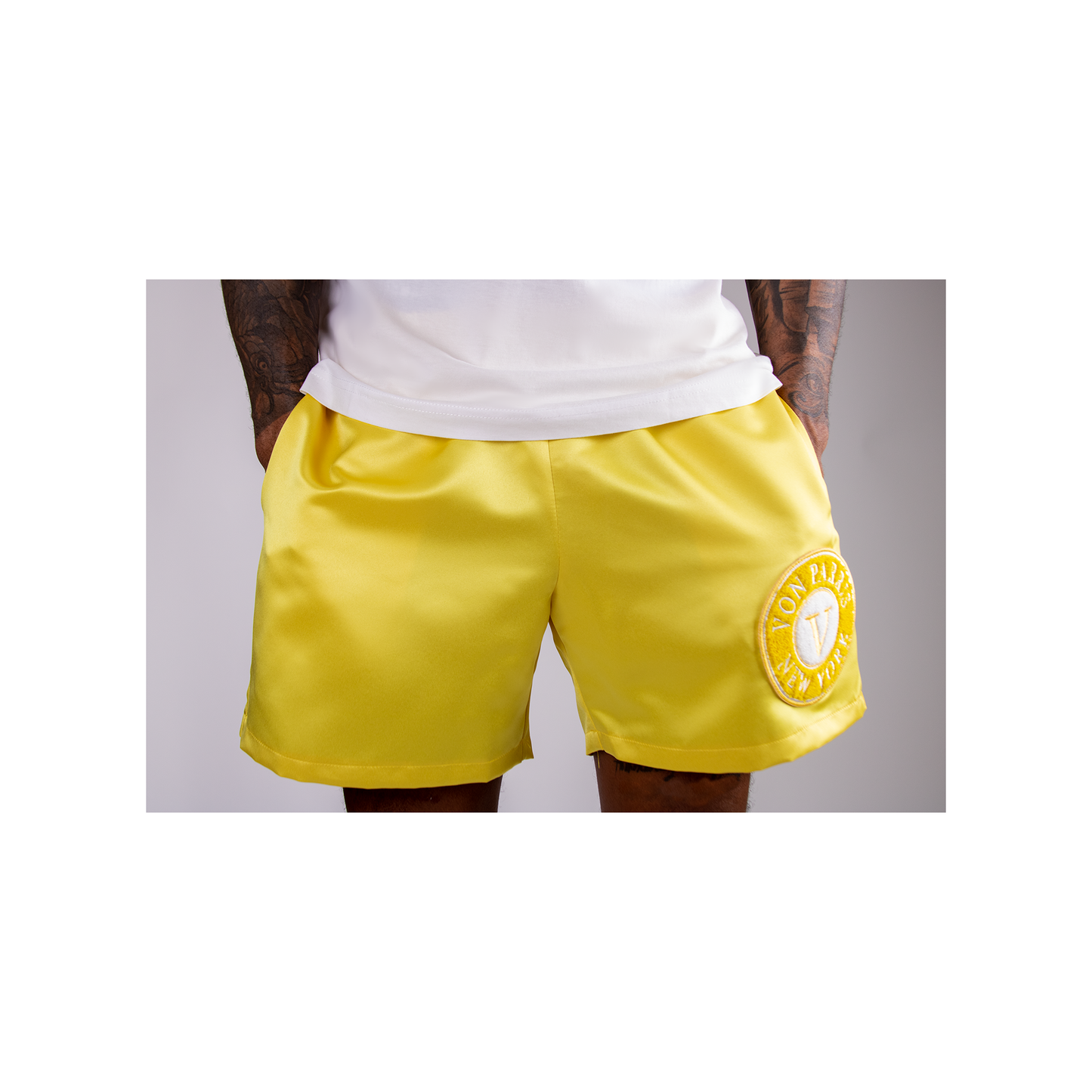 SATIN SHORTS (Yellow)