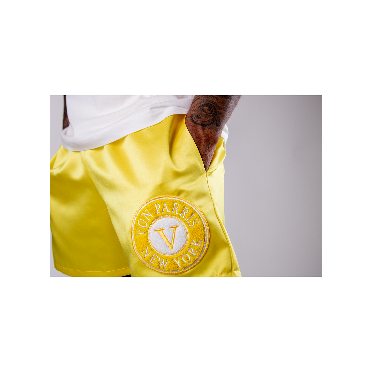 SATIN SHORTS (Yellow)