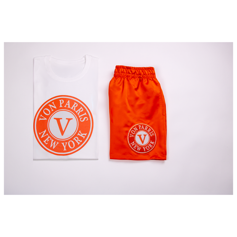 Satin Shorts (Orange)