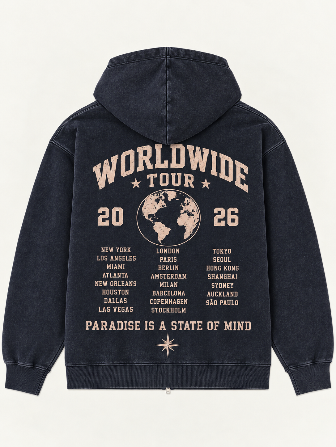 WORLD TOUR ZIP HOODIE