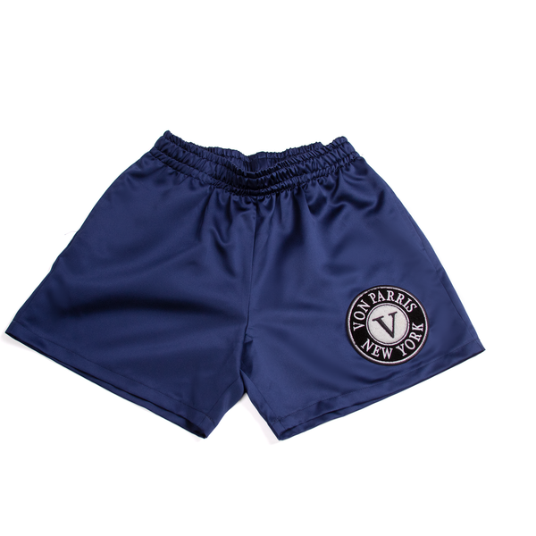 Satin Shorts (Navy Blue)