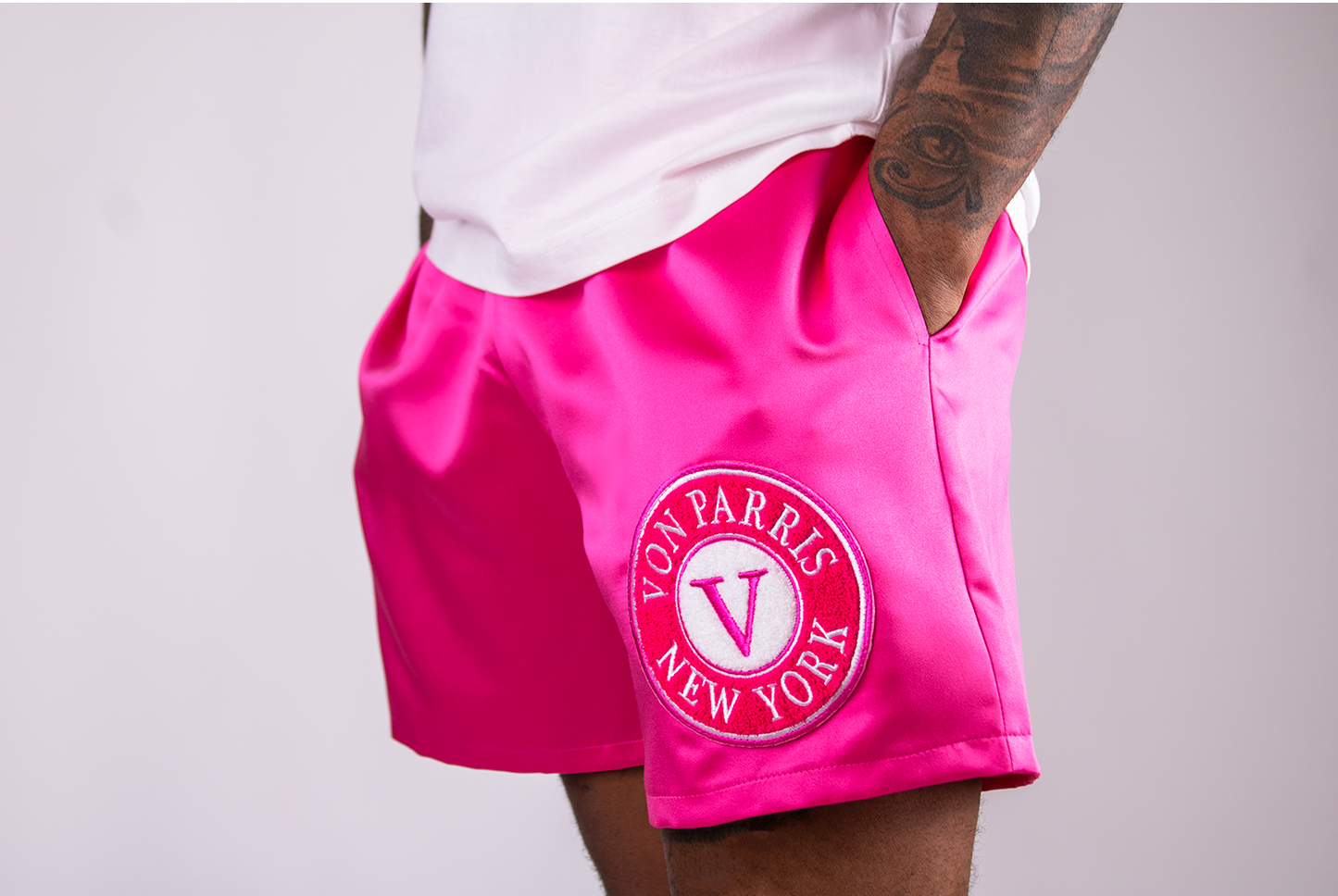 Satin Shorts (Pink)