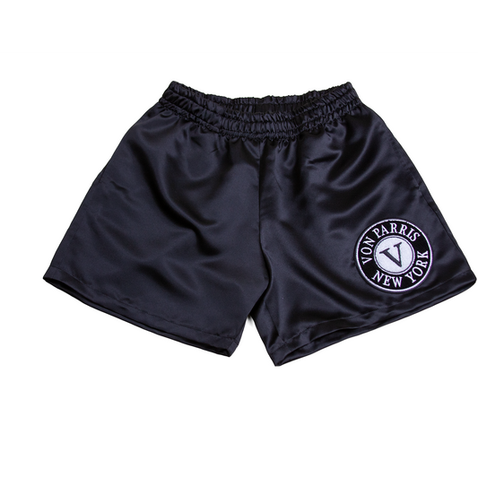 SATIN SHORTS (BLACK)